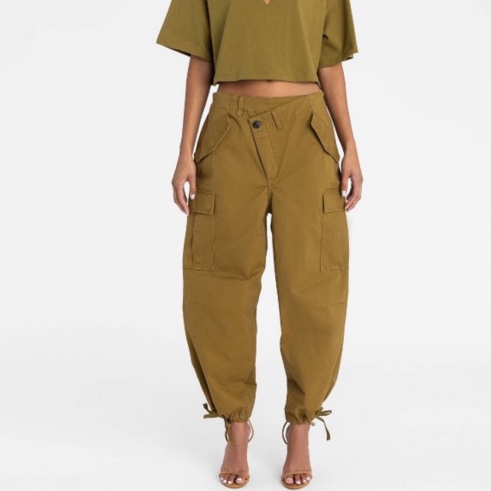 KBB Kahlana Barfield-Brown Olive Cargo Pants